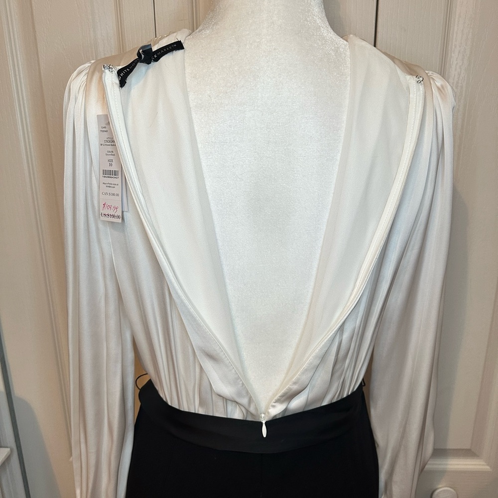 White House Black Market Body Perfecting Mixed-Media Sheath Dress (10) - Picture 9 of 12